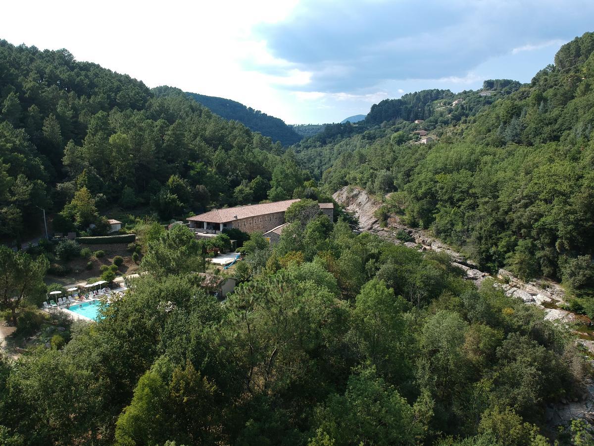 Logis Hotel Restaurant Le Domaine De L'Eau Vive Largentiere Bagian luar foto